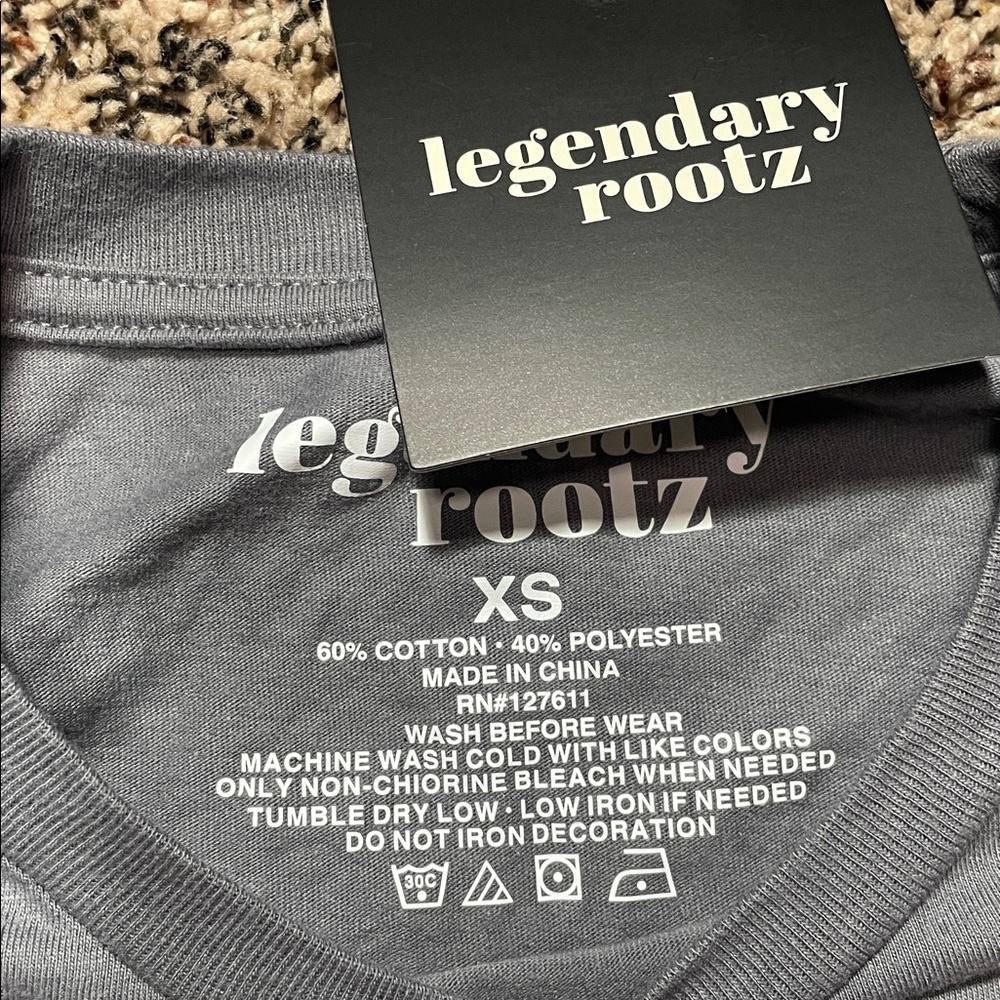 Target X legendary rootz Gray Graphic Unisex Relaxed Fit T-Shirt Size XS | NWT - Picture 3 of 3